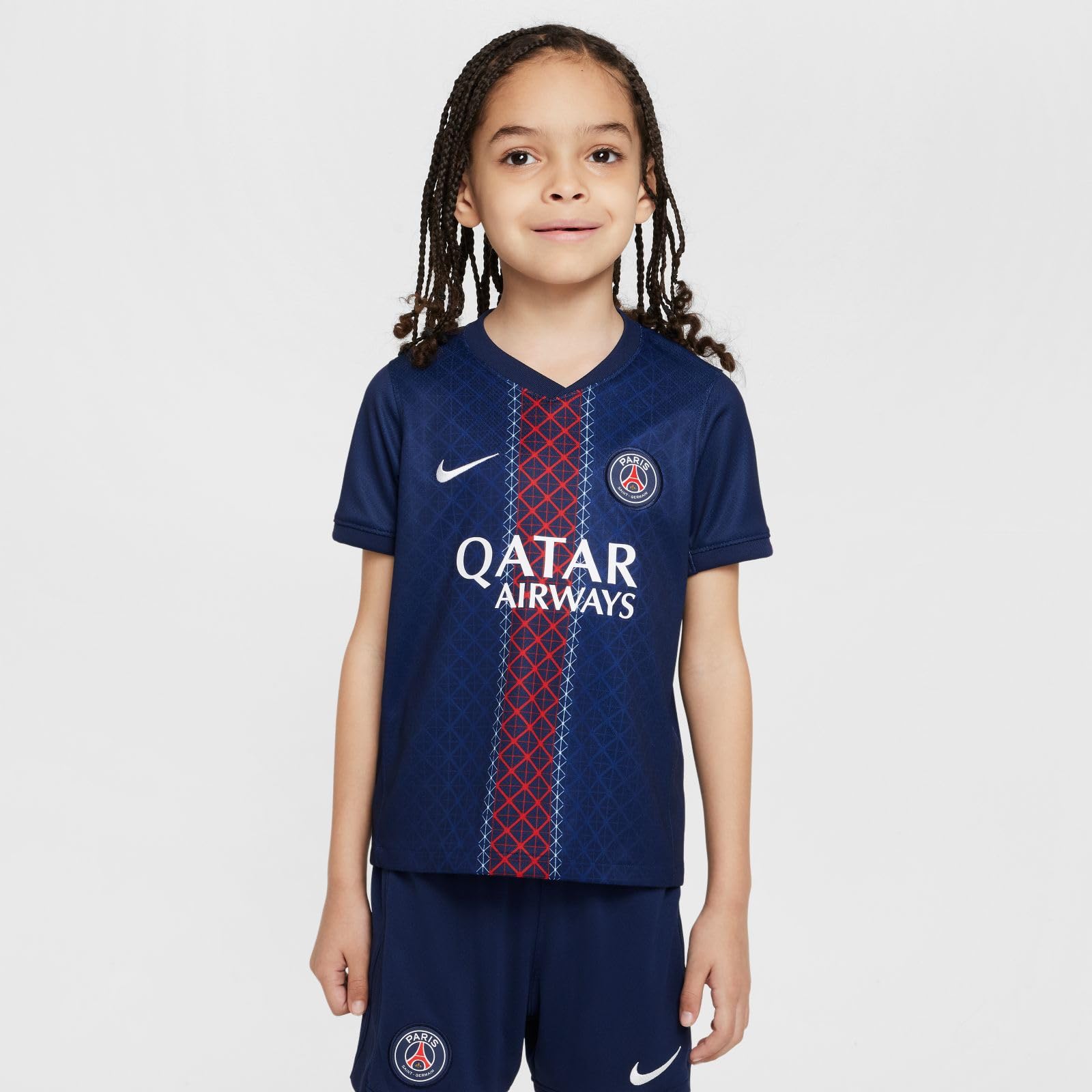 NIKE Paris Saint-germain 2025/26 Stadium Home Dreiteiliges Nike Replika Fußballtrikot-set Für Jüngere Kinder Set di maglia da calcio Unisex - Bambini e ragazzi
