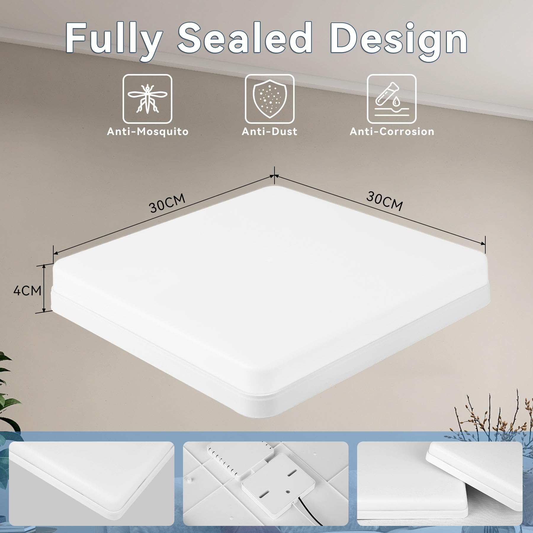 Jandei Pack X4 Panel LED, 60x60cm, Potencia 48W, Color Blanco Frío