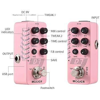 Amazon.co.jp: Daconovo ギター ディレイ ペダル エレキギター