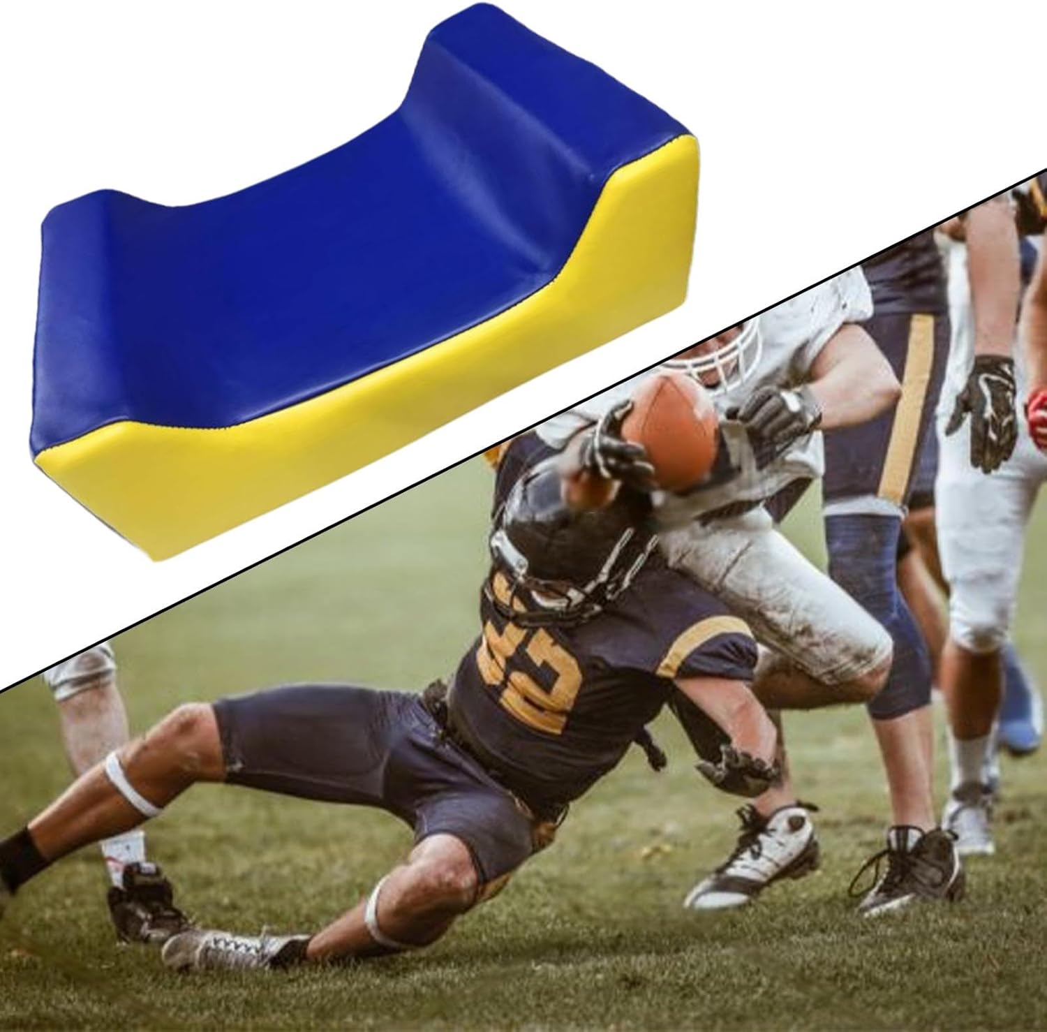 Wedged Football Tackle Shield Rugby Bumping Shield with Handles Wedged Shield for Indoor