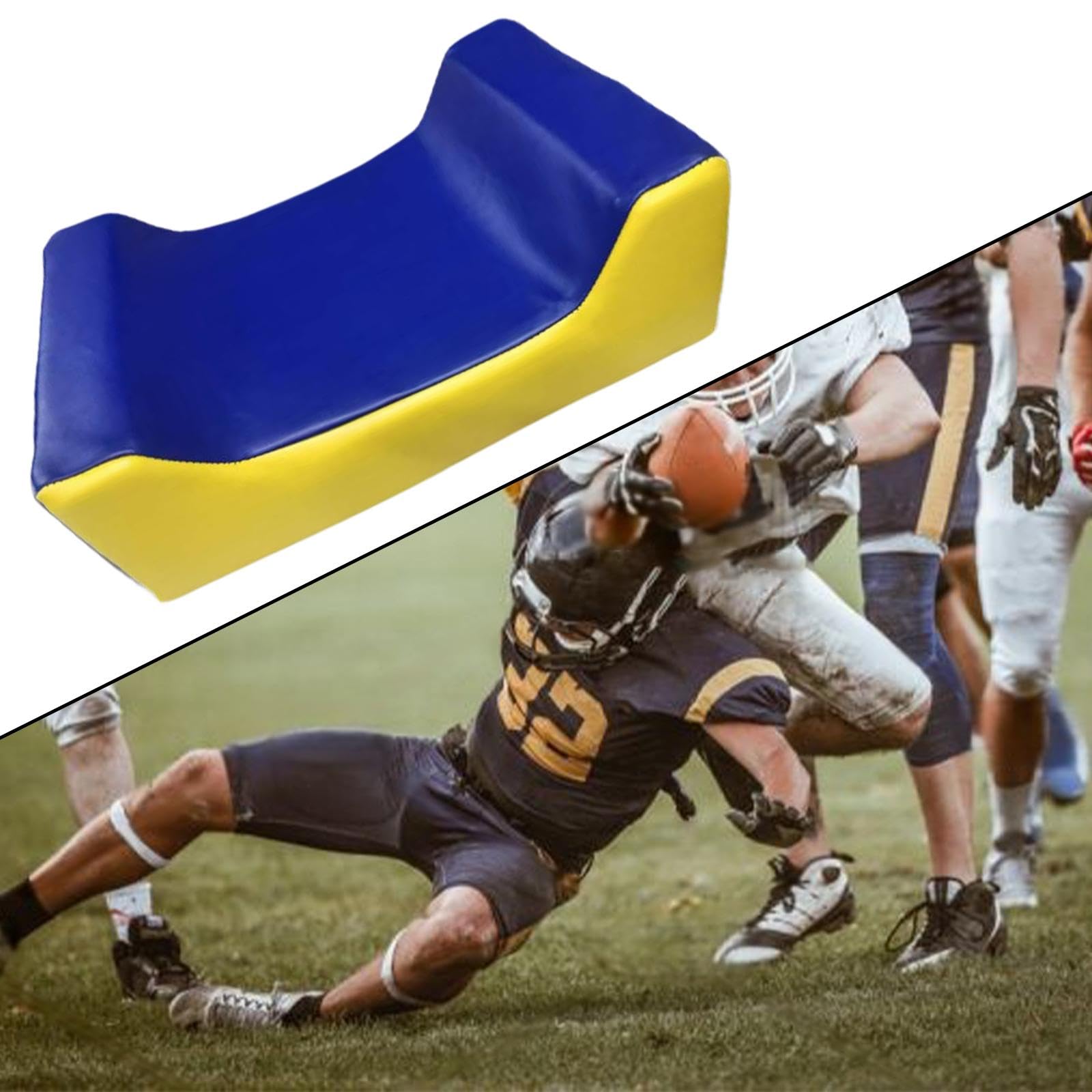 Garende Wedged Football Tackle Shield Wedged Shield Practice Versatile with Handles Football Blocking Pad for Game Playing Outdoor, Adults