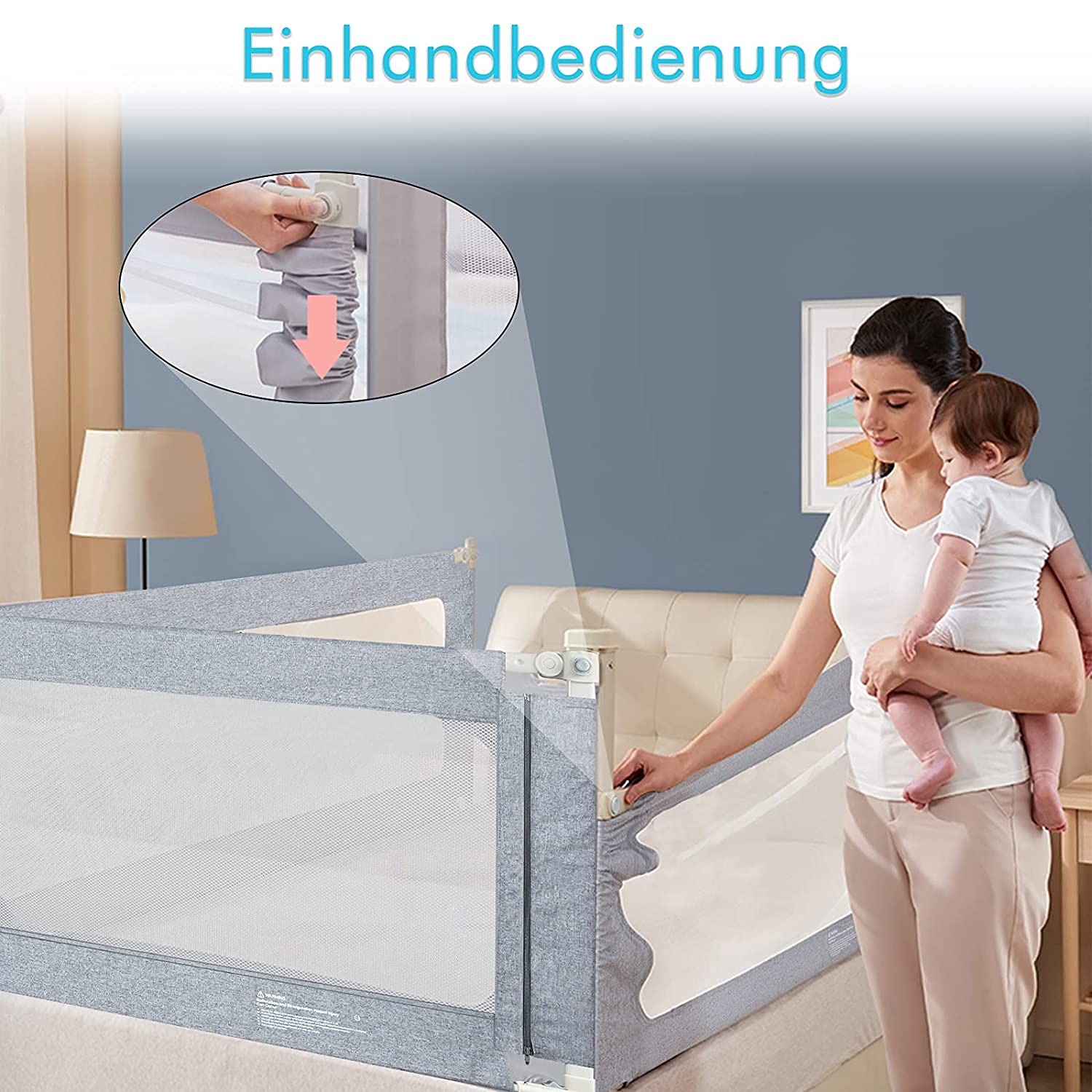 KESSER® Bedhekje, bedhekje, kinderbedhek voor kinderen