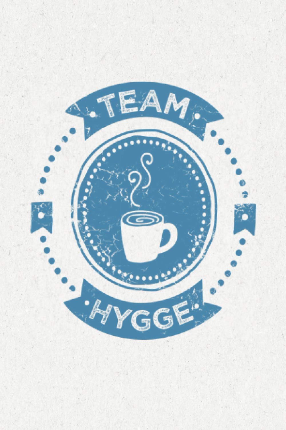 Team Hygge | Notizbuch liniert A5+ (6×9 inch) | Tagebuch hyggelig | Geschenkbuch Skandinavien: Nordisch schlicht in Grau & Blau | Dänisches Design | Reisetagebuch Dänemark