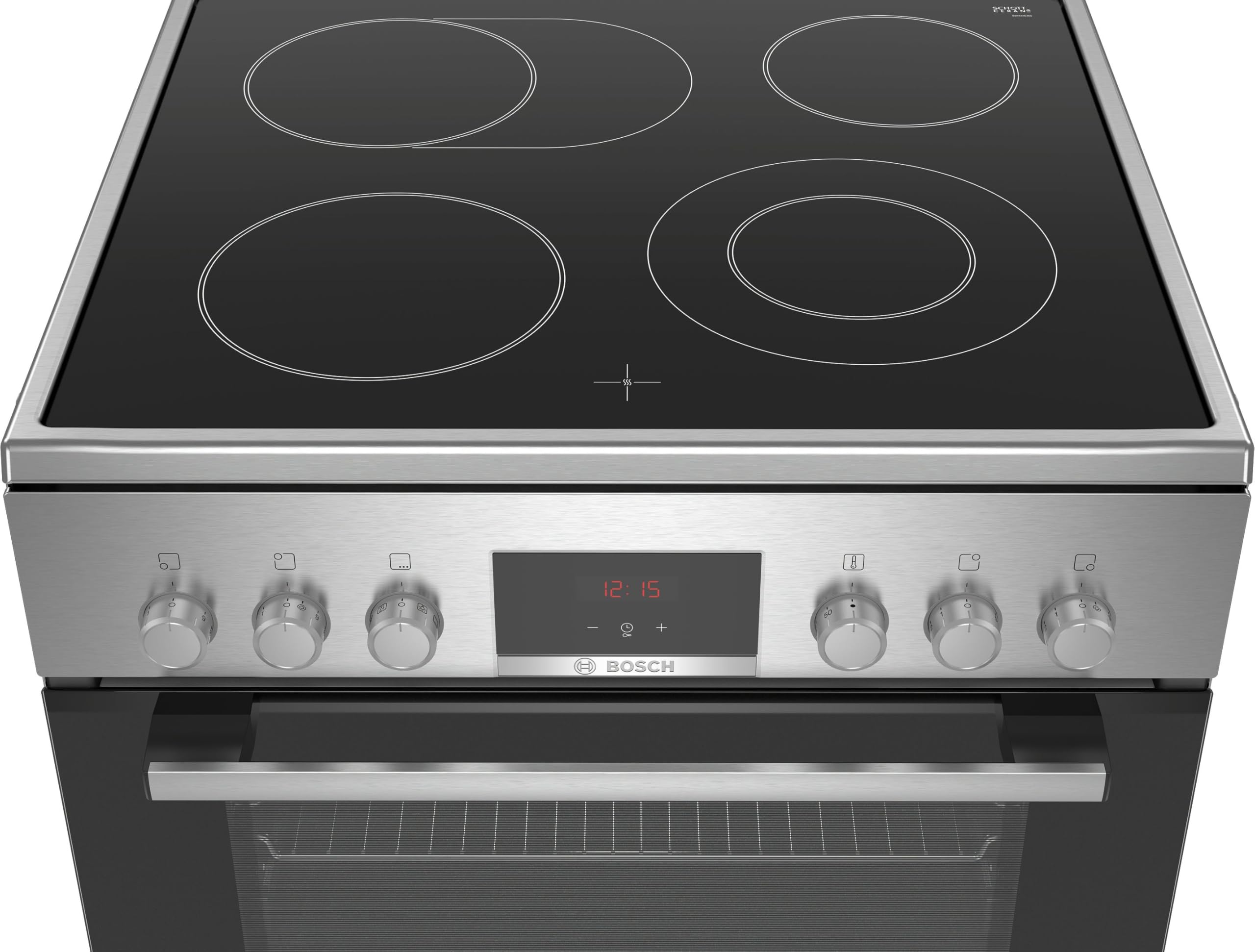 Bosch Serie 4 HKR39C250 Elektro-Standherd 60 cm EcoClean Direct 3D Heißluft LED-Display