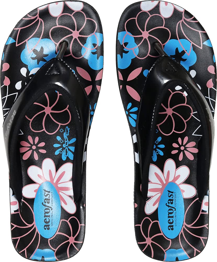 Aerofast PU Black Casual (LA0869) Slippers for Women - 38 EU (B0B8DNS7B8) Amazon Price History, Amazon Price Tracker