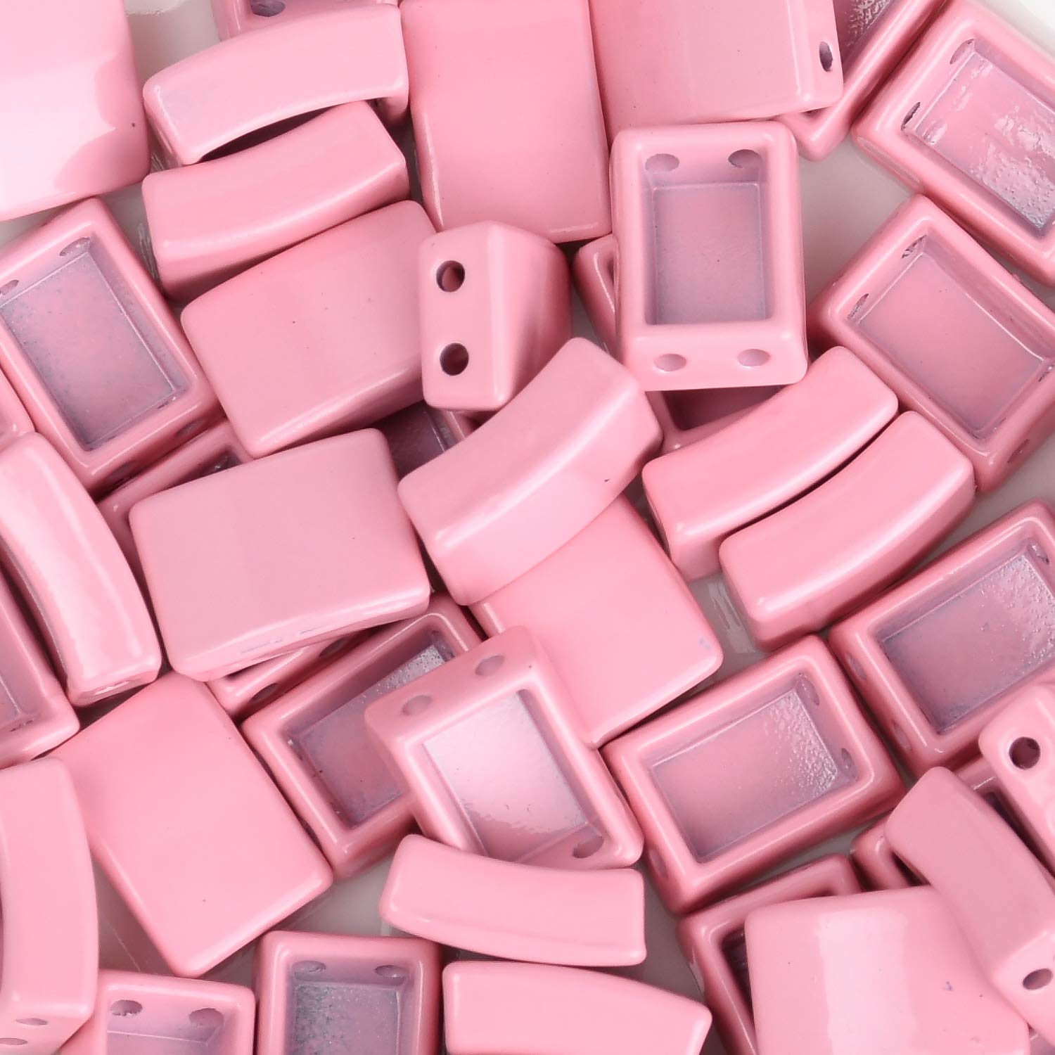 Rosebeading 10323153 5Pcs Enamel Tila Tile Beads, Beads For Bracelets, Trendy Tila Jewelry Making Supplies Enamel Tile Beads