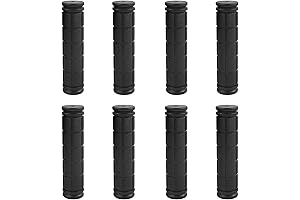 Kids Bike Grips 4 Pairs Rubber Handlebar Grips for Kids Girls Boys Cycling Black