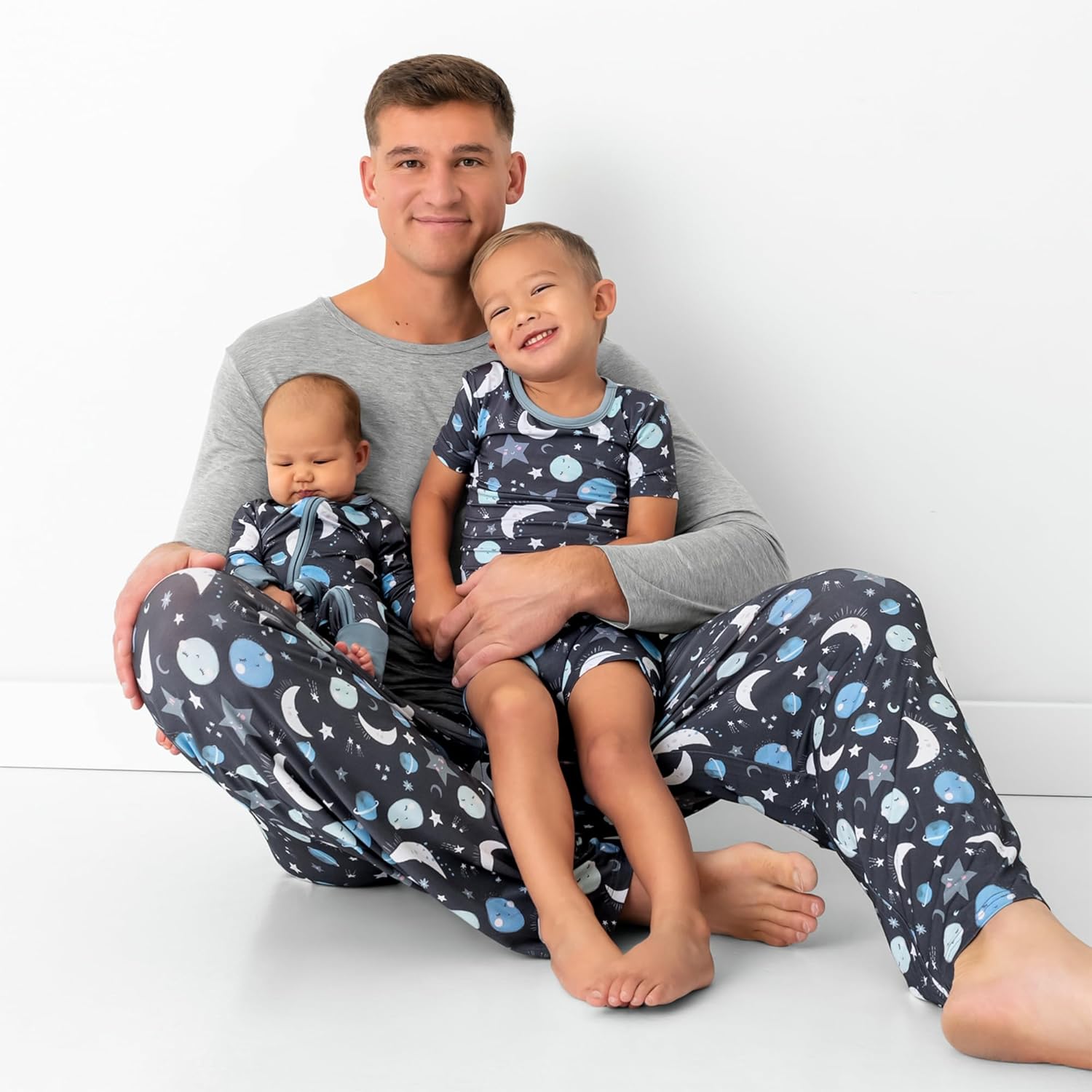 Little Sleepies Mens Pajama Pants, Soft Viscose from Bamboo PJ Bottoms for Family Matching Set, Mens Sleepwear PJs w/Pockets