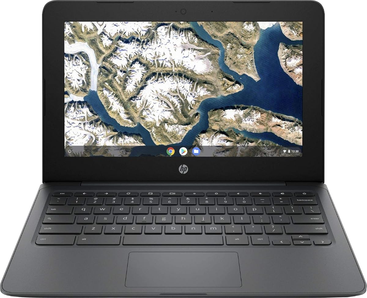 Chromebook insignia de HP, pantalla HD de 11,6" (1366 x 768), procesador Intel Celeron N3350, 4 GB LPDDR2, 32 GB eMMC, Chrome OS, HD Graphics 500, 11A-NB0013DX, gris ceniza