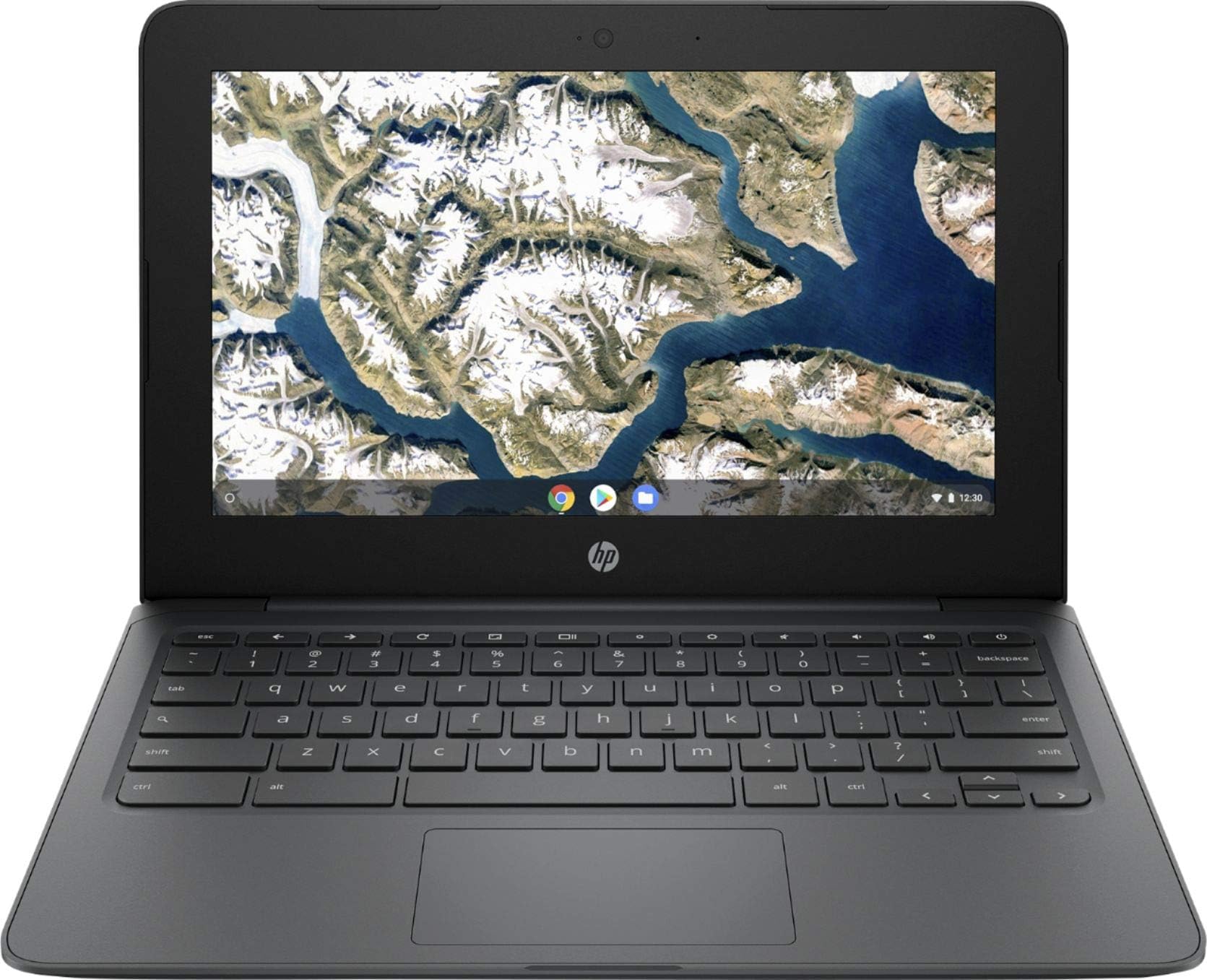 Flagship Chromebook, 11.6" HD (1366 x 768) Display, Intel Celeron Processor N3350, 4GB LPDDR2, 32GB eMMC, Chrome OS, HD Graphics 500, 11A-NB0013DX, Ash Gray