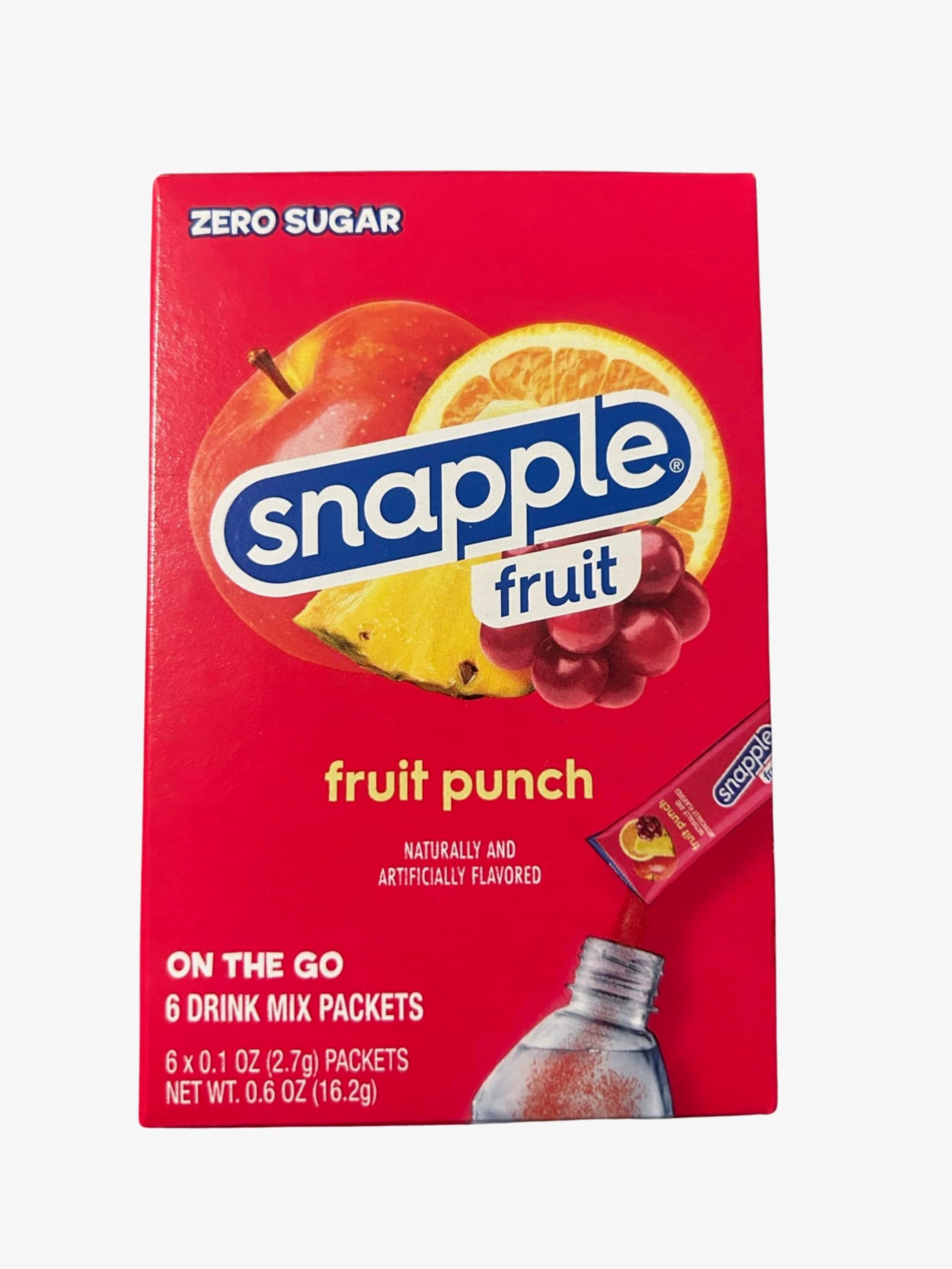 Fruit Punch Drink Mix- 6 Powder Sticks | Zero Sugar | On-The-Go Hydration Packs