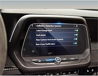 CDEFG Tempered Glass Screen Protector for 2016-2019 2020 2021 2022 2023 2024 Chevrolet Camaro 1LT, 2LT, 3LT, LT1, 1SS, 2SS, and ZL1, 8" Touch Screen Chevy Navigation Radio Infotainment Display Glass Protective Screen Film (8 Inch)