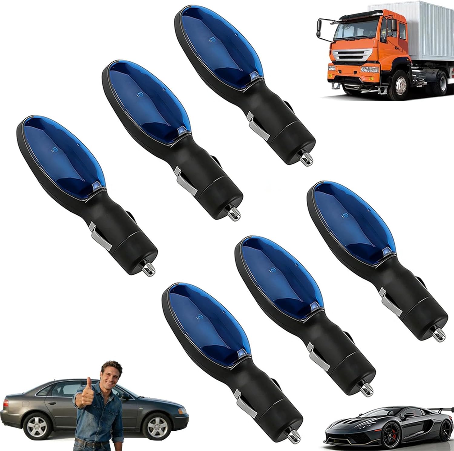 FuelSync Gas Saver, 2026 Upgraded Fuel Sync Device for Gas Cars, Plug and Play Car Fuel Saver to Drive Farther & Save More, Energy Economy Saver for Cars, Trucks & Diesel Vehicles (6 Pcs)