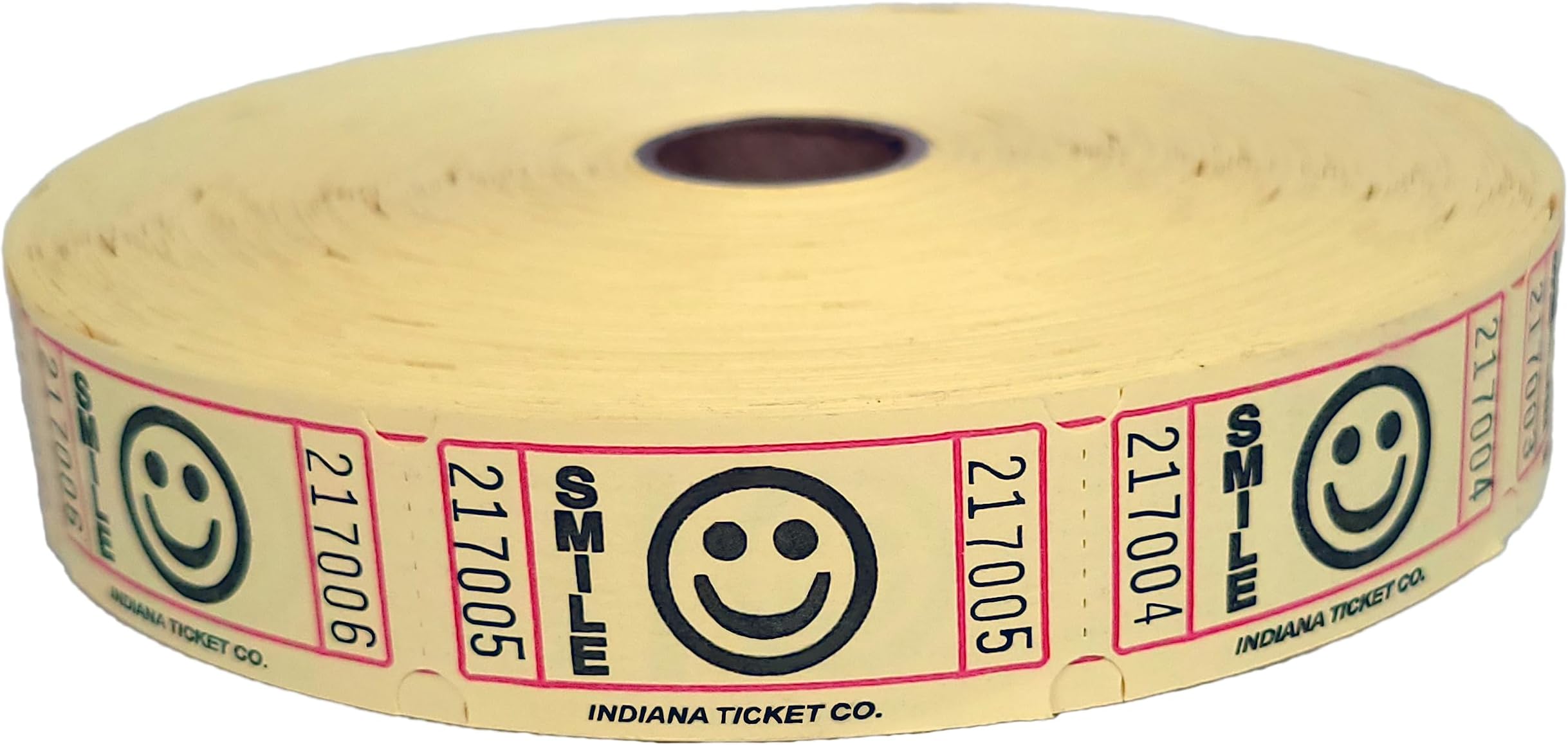 Century Novelty Yellow Smile Ticket Roll