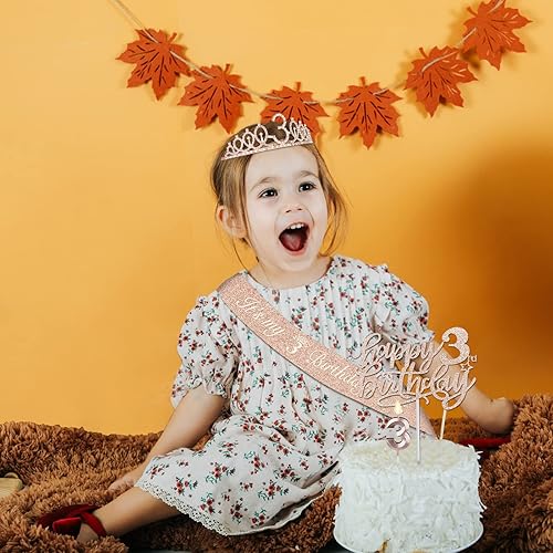 Miniatura 2 de Las decoraciones de 40 cumpleaños para mujer incluyen banda negra con purpurina para cumpleaños n. 40, tiara de oro rosa con diamantes de imitación