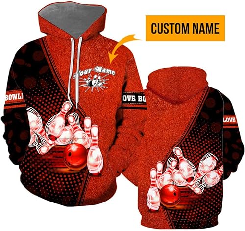 Miniatura 2 de Sudaderas con capucha personalizadas con estampado 3D, sudaderas con cremallera, sudadera con capucha de boliche, sudaderas, Navidad