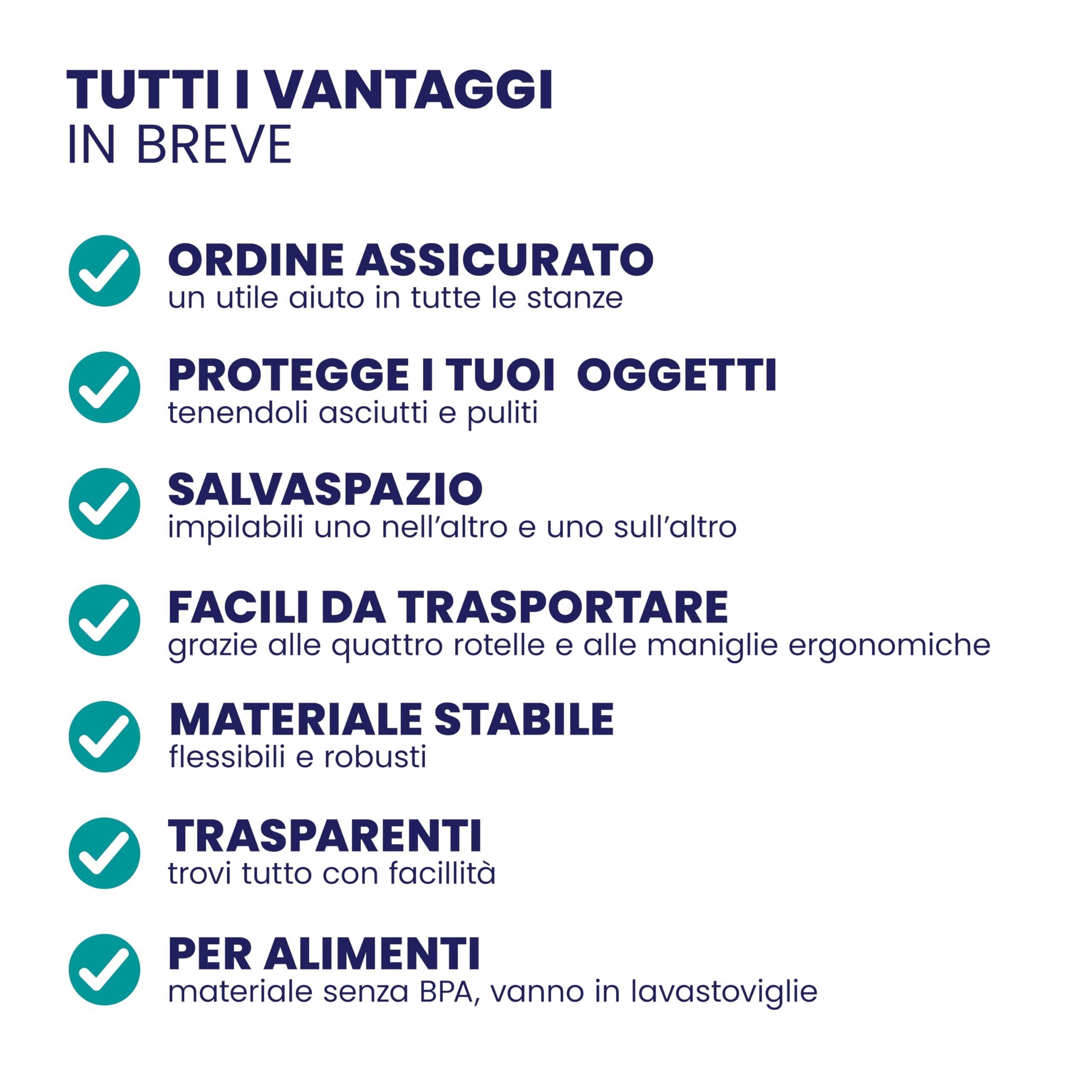 Deuba® 8x Contenitore Trasparente 40L con Coperchio BPA Free Scatole Impilabili Scatola Organizer Cucina Congelatore Contenitori Plastica Box