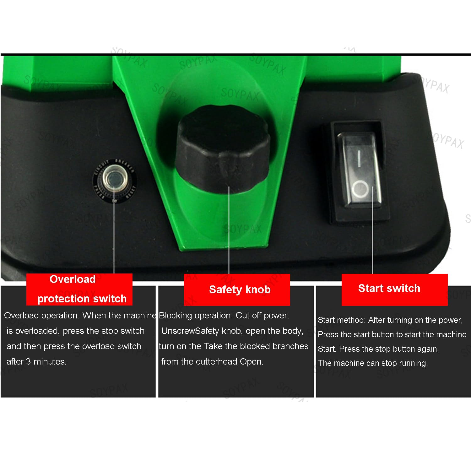 Trituradora eléctrica de madera para jardín con deflector de alimentación y bolsa de recolección, diseño portátil para un astillado eficiente, ideal para la gestión de residuos de patio
