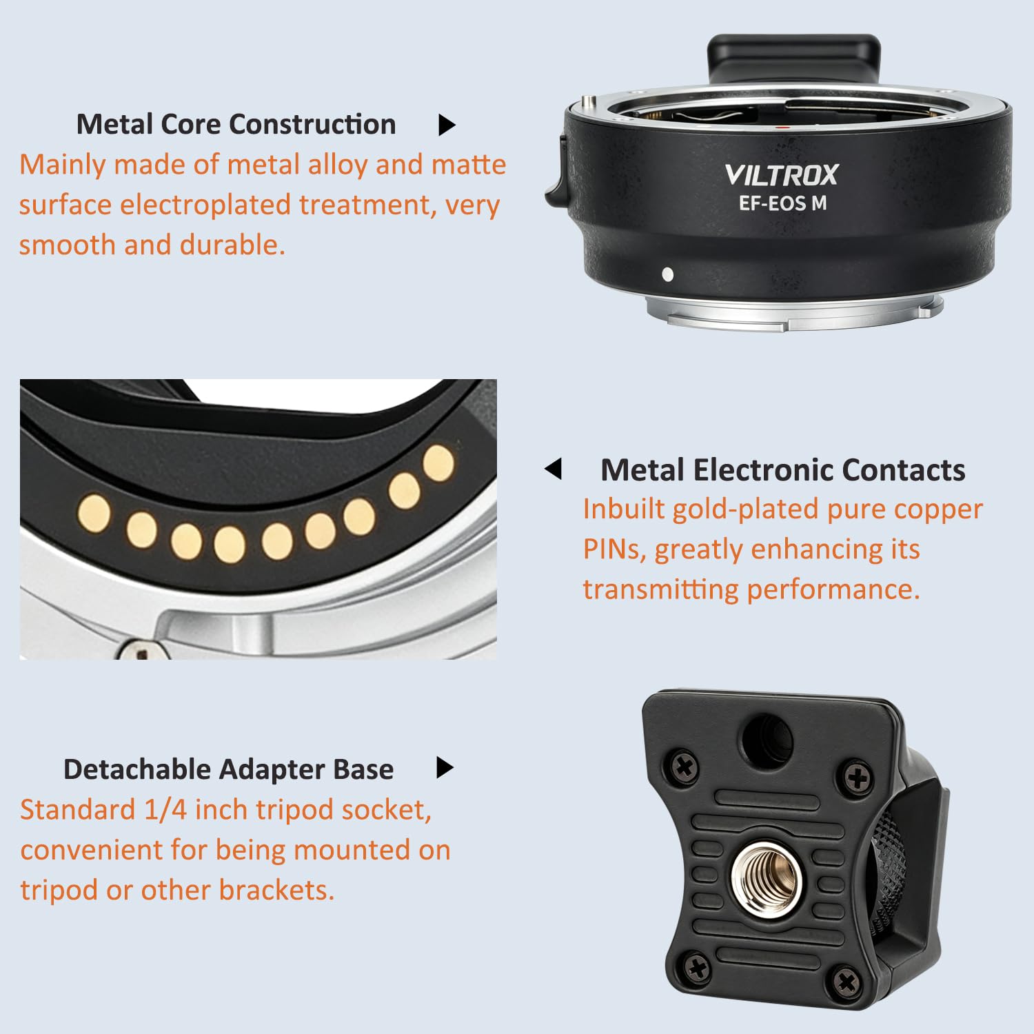 Amazon.com : EF-EOS M Lens Adapter Auto-Focus Lens Converter Ring