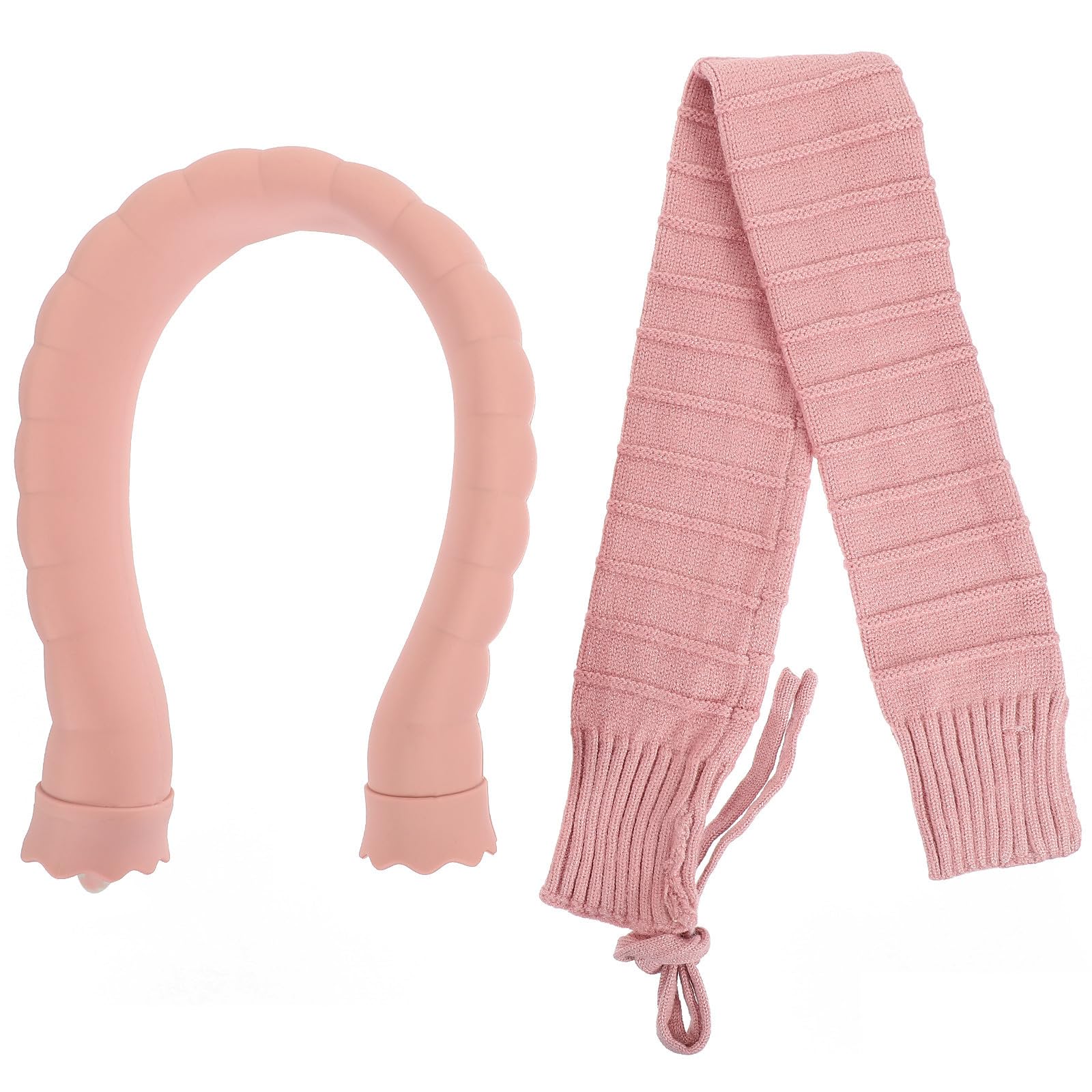 iplusmile Bolsa de Agua Caliente en Forma Cuello Silicona y Tejido, Resistente a Fugas y Conservación del Calor, Adecuado para Casa y Viaje en Invierno Color Aleatorio