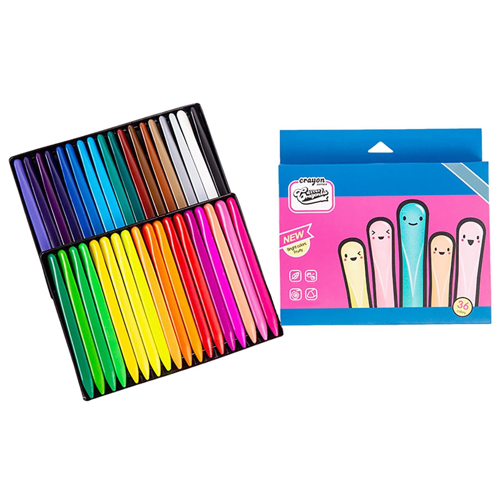 Triangular Crayons,Organic Pencil Crayons Set | Safe Crayons Set for Babies and Children Gifts, Washable and Erasable Crayons