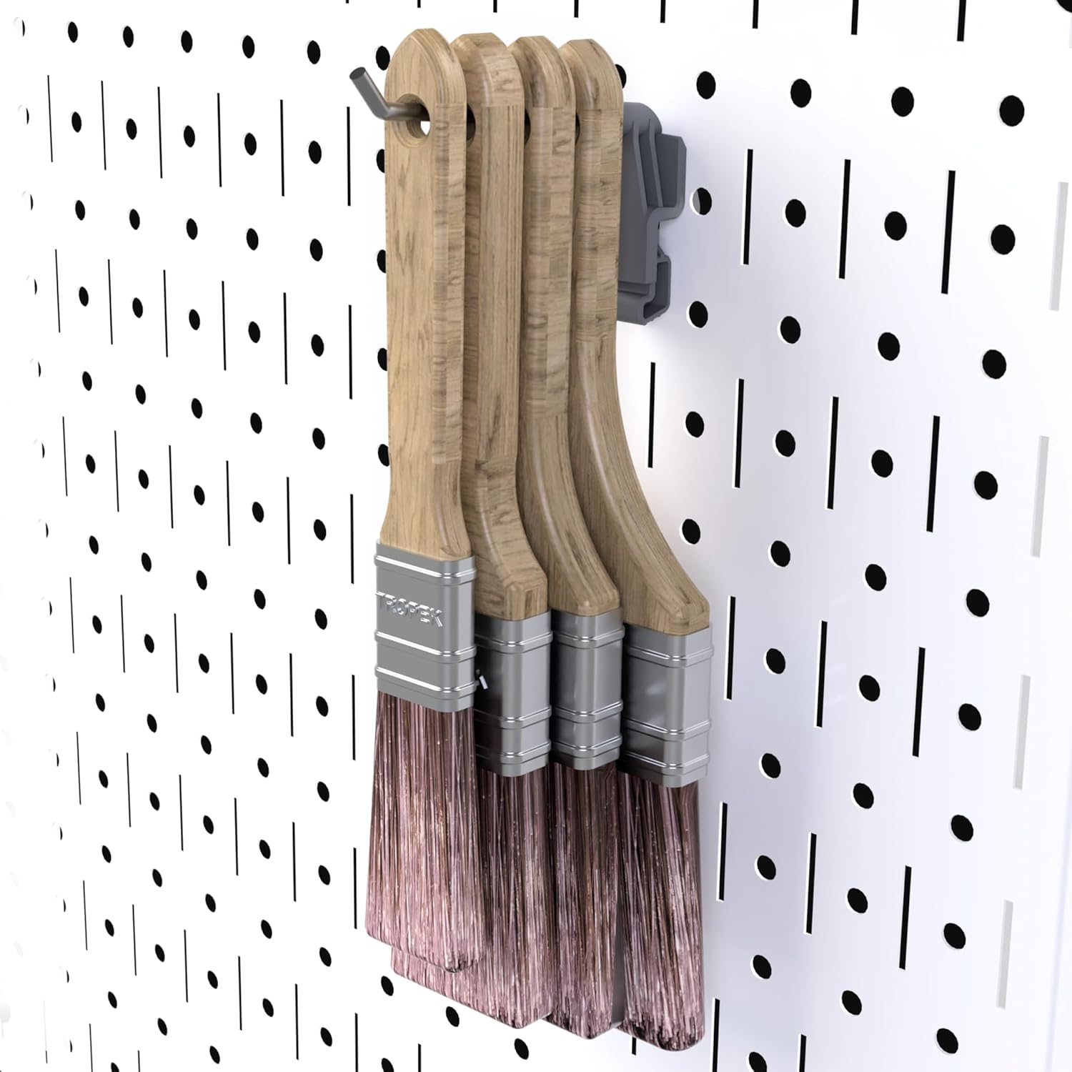 4-inch Wire Hook Model 113 | Compatible with Wall Control | for Tool Wall Organization of Combination Wrenches, Adjustable Wrenches, Hammers, Paint Brushes, Merchandise, and More | 10-Pack
