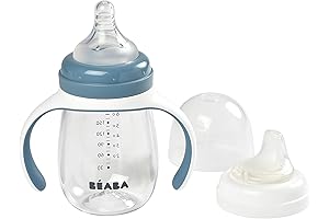 Beaba 2-in-1 Baby Bottle to Training Sippy Cup