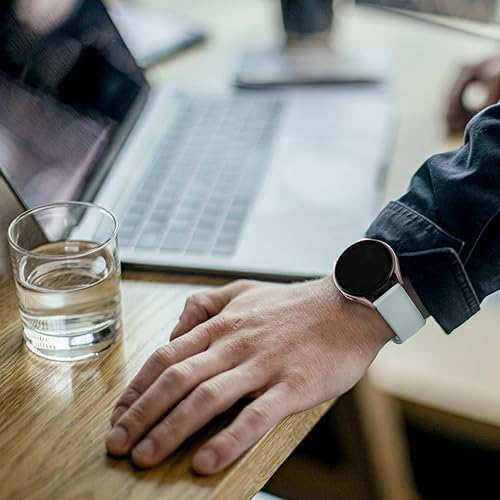 Miniatura 6 de Meliya Paquete de 4 correas de reloj, 0.78 pulgadas, 0.86 pulgadas, correa de repuesto de silicona suave de liberación rápida para mujeres y hombres