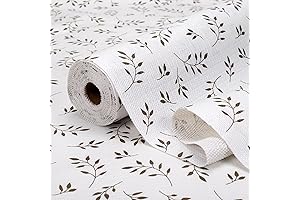 Non-Slip Drawer Shelf Liner with Leaves Pattern - Your Perfect Mat for...