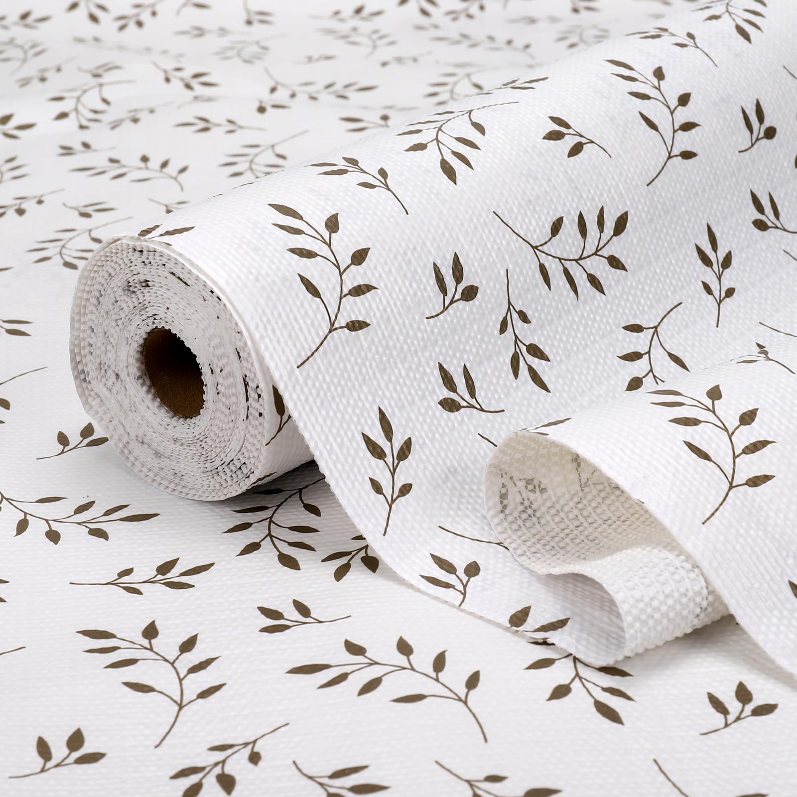 Shelf Drawer Liner for Kitchen Cabinets Non Adhesive, Slip Resistant Strong Grip Thickened Cabinet Liners for Shelves Non Slip Shelving Paper for