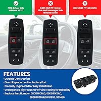 Vista 3 de Interruptor de ventana Master Power de repuesto para Dodge Journey 2011-2016