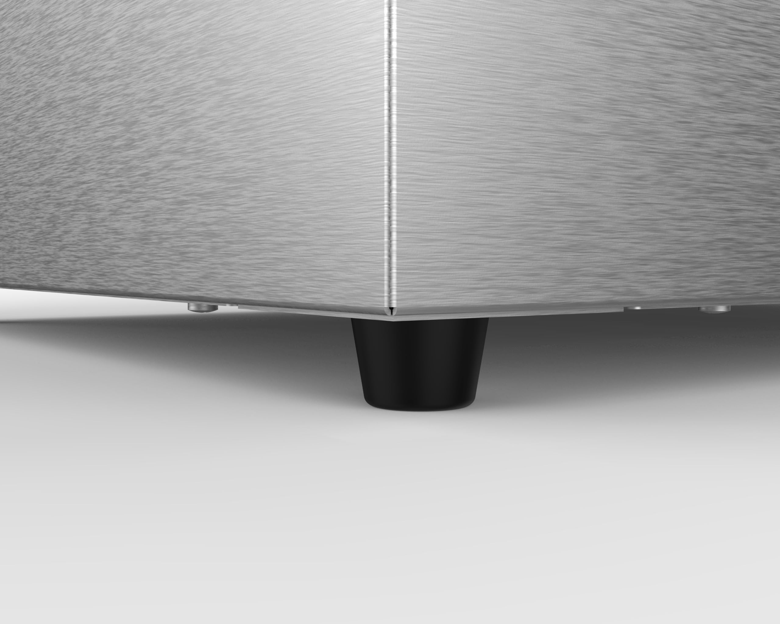 METRO Professional Piastra Elettrica GEG2112, Acciaio Inox, 3500 W, Superficie di Cottura 68.8x41cm, Temp.: 50-300°C, Griglia con Vaschetta Raccolta Grassi, Argento