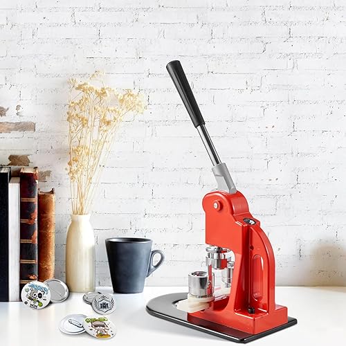 Miniatura 8 de VEVOR Máquina para hacer botones, kit de prensa de perforador de insignias de 0.984 in (1 pulgada), para niños, suministros para hacer botones con