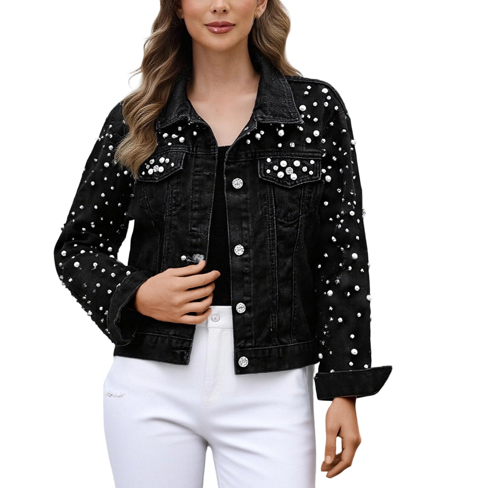 Bomberjacke Damen Jeans Jacken Für Damen Jacke Übergang Spring Jacket Women Jeansjacke Lang Sommer Jeansmantel Leichte Blouson Dünne Schwarze Leicht Kurz Jeansjacken Indigoblau Teenager Mädchen