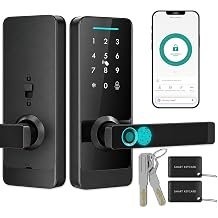 HOMCOM Smart Door Lock Built-in Doorbell Keyless Electronic Lock