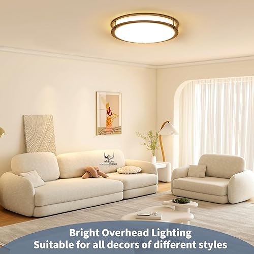 Miniatura 6 de Lámparas de techo LED de 36 W y 12 pulgadas, lámparas de montaje empotrado, 5CCT 2700K 3000K 4000K 5000K 6500K, luz cercana al techo para cocina,