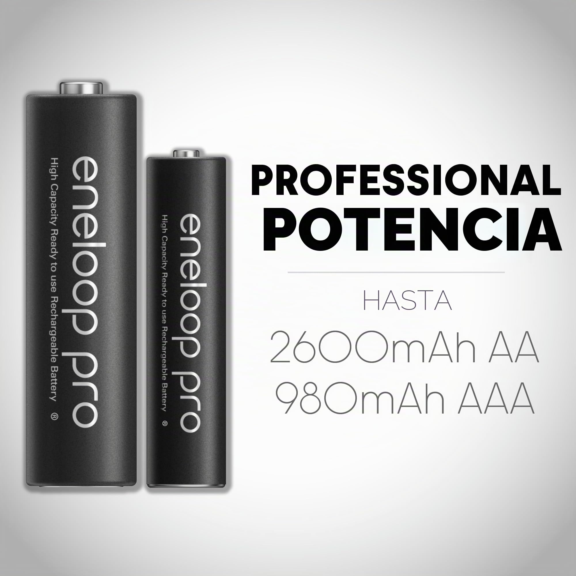Panasonic BK-3HCCA16FA eneloop Pro AA - Pilas recargables (Ni-MH, 16 unidades)