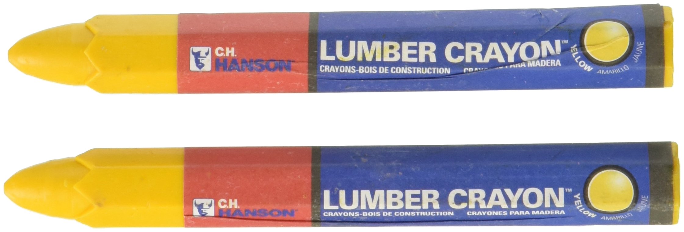 C.H. HANSON C H El Marko Lumber Crayon-Traditional Yellow 2Pcs. Carded