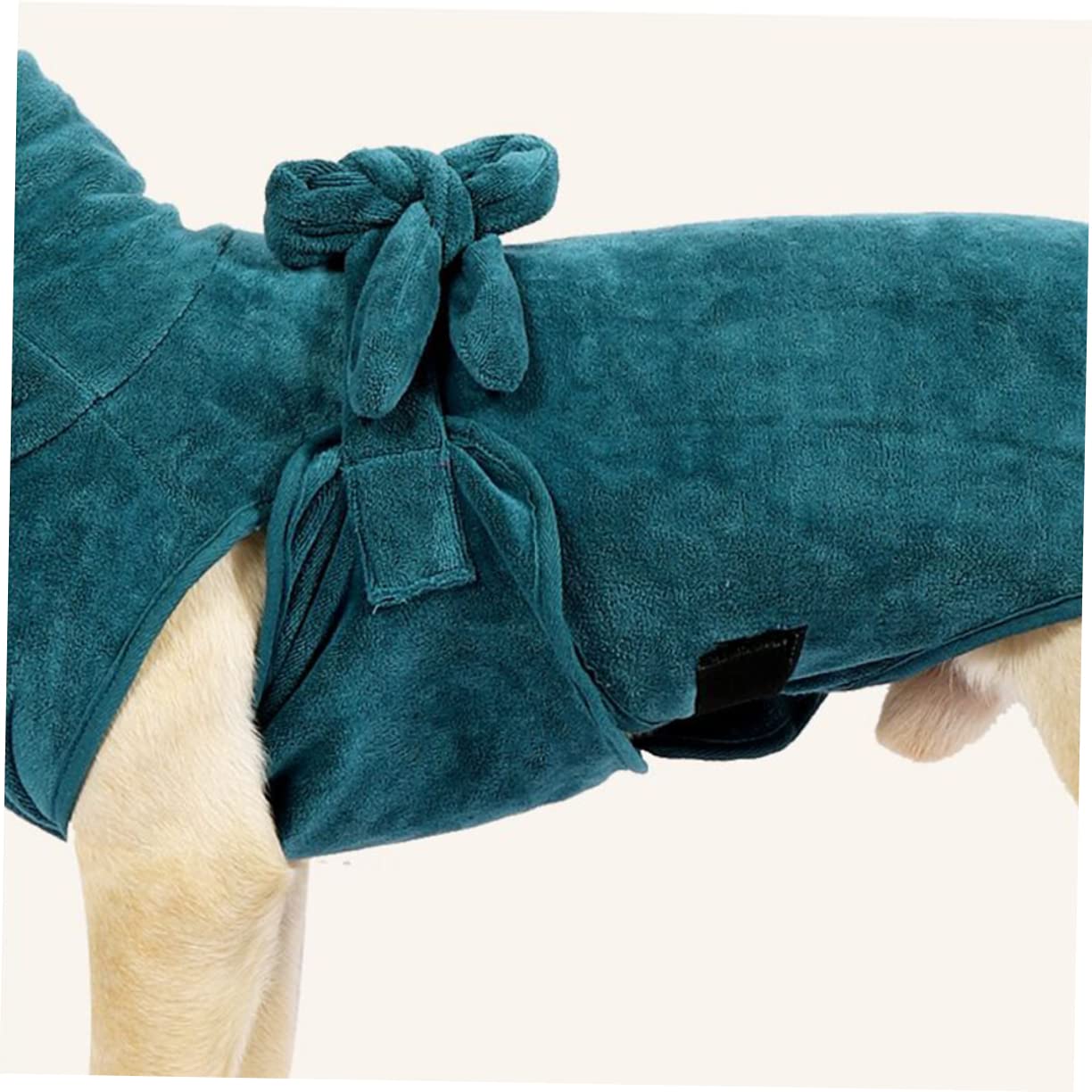 BESPORTBLE Peignoir pour Chien Super Absorbant en Nylon et Polyester, à Séchage Rapide avec Ceinture Ajustable, Ultra Doux Bain d'automne
