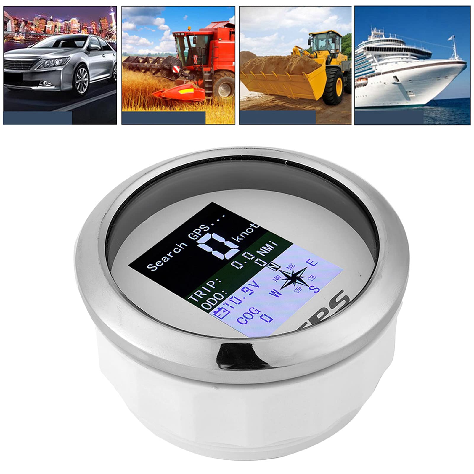 Velocímetro GPS Coche Barco Medidores Digitales Impermeables Inoxidables (#12)