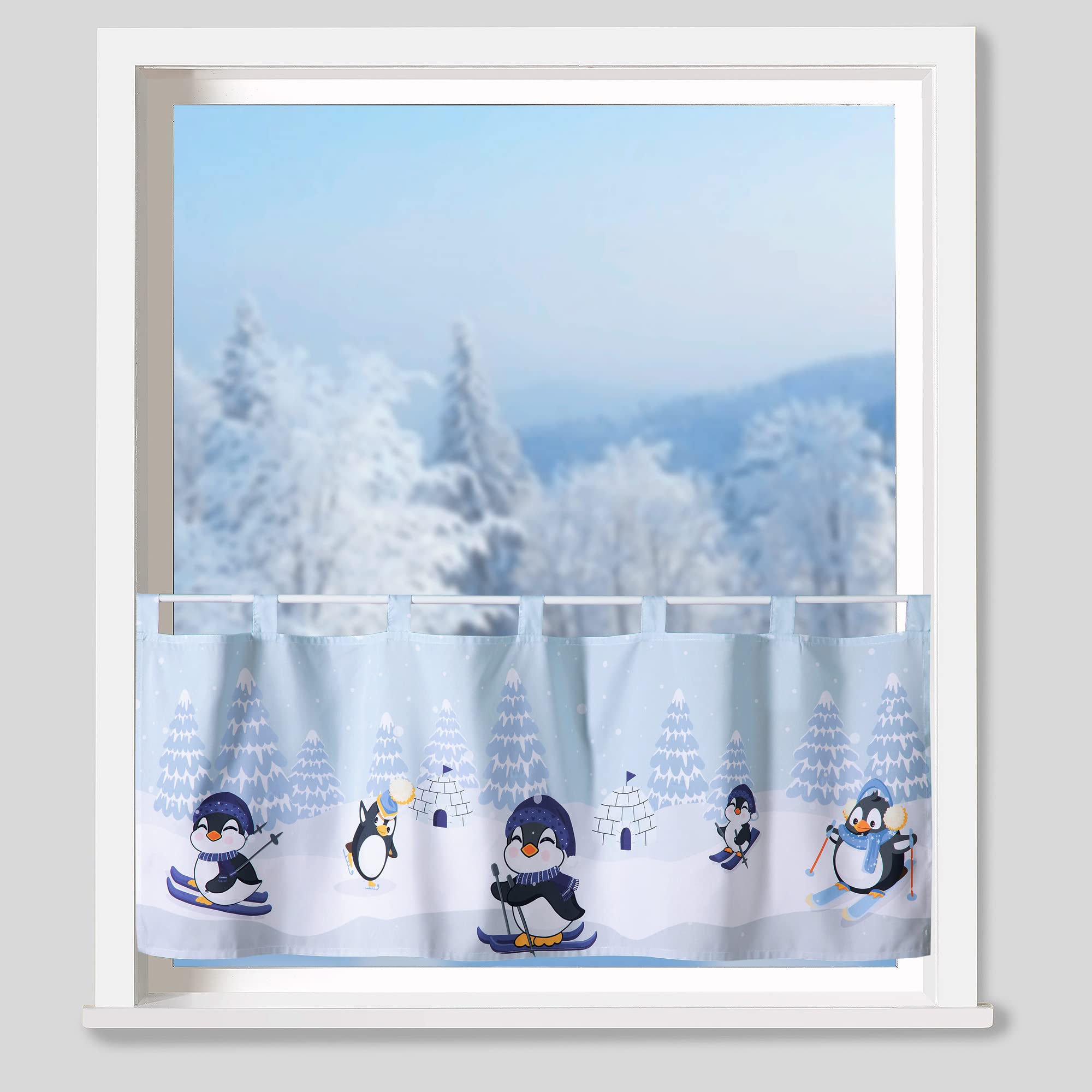 Rideau Court Rideau Brise-bise Rétro En Coton/lin - 150x45cm (pour Petites Fenêtres) Rideau Petite Fenetre