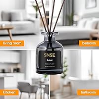 Vista 5 de SNSE Dubai - Juego de difusor de varillas perfumadas, difusores de varillas prémium para el hogar con varillas difusoras, aroma de regalo lujoso