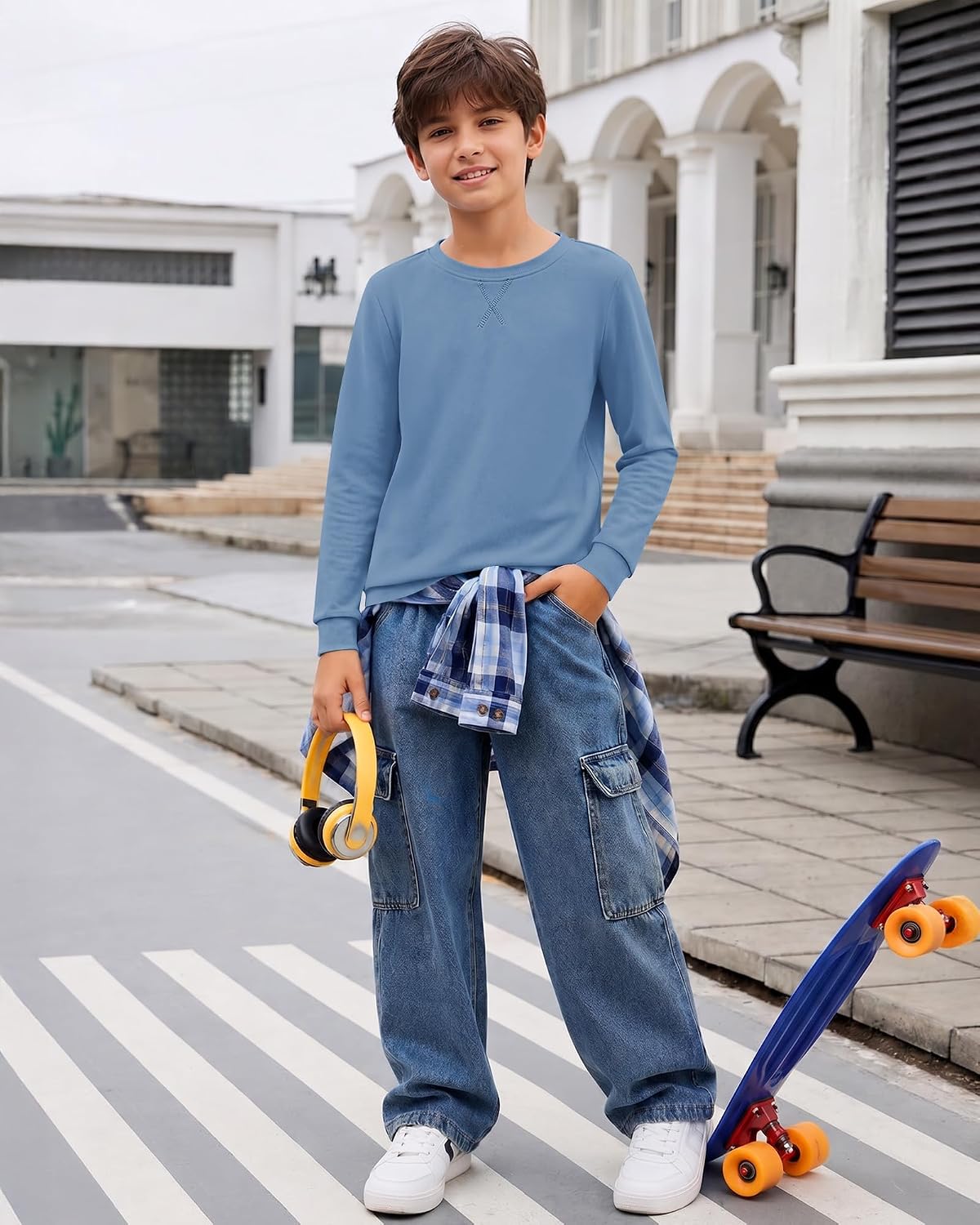 Roventis Boys Kids Long Sleeve Shirts