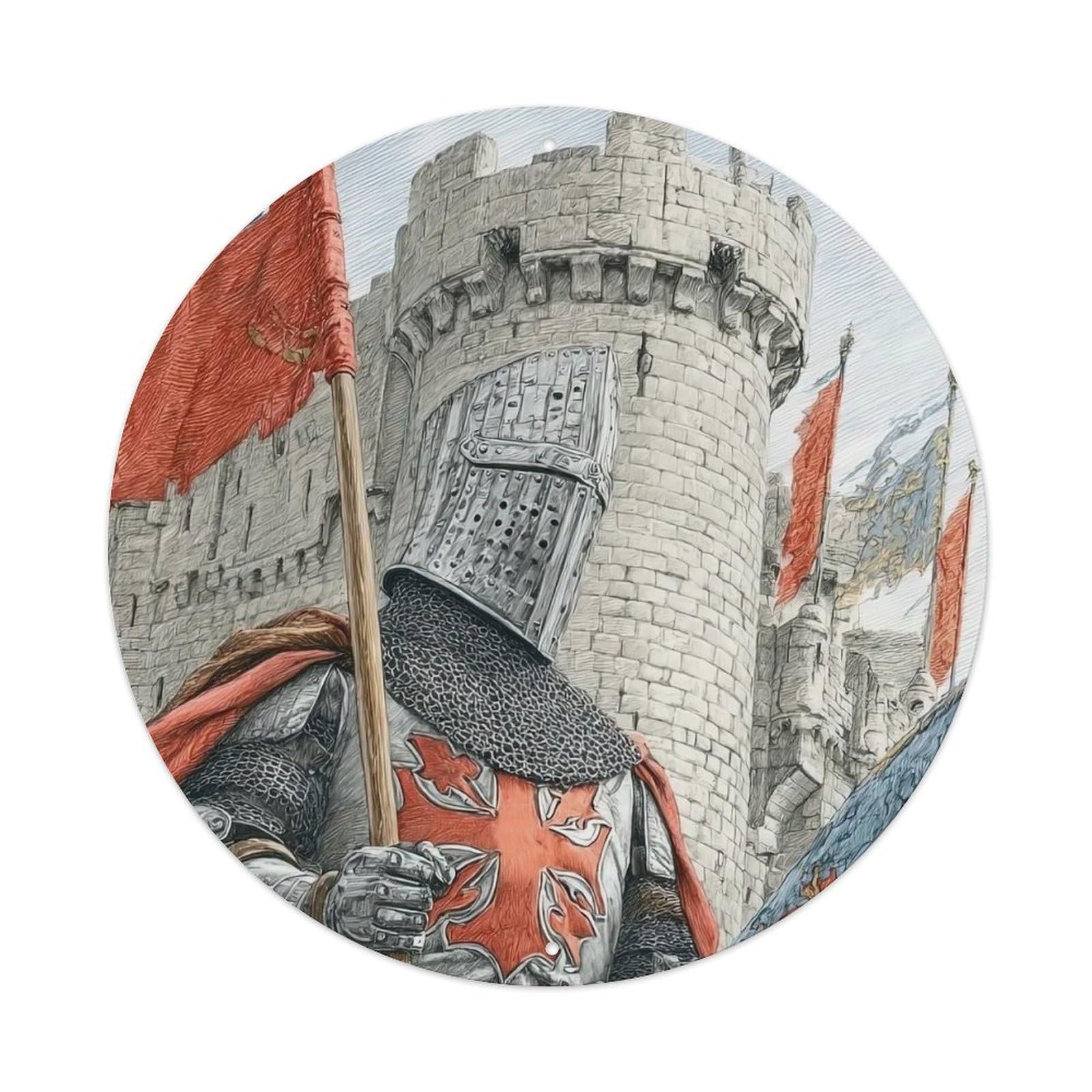 Chivalry Poster The Knights Templar The Crusades Metal Tin Sign