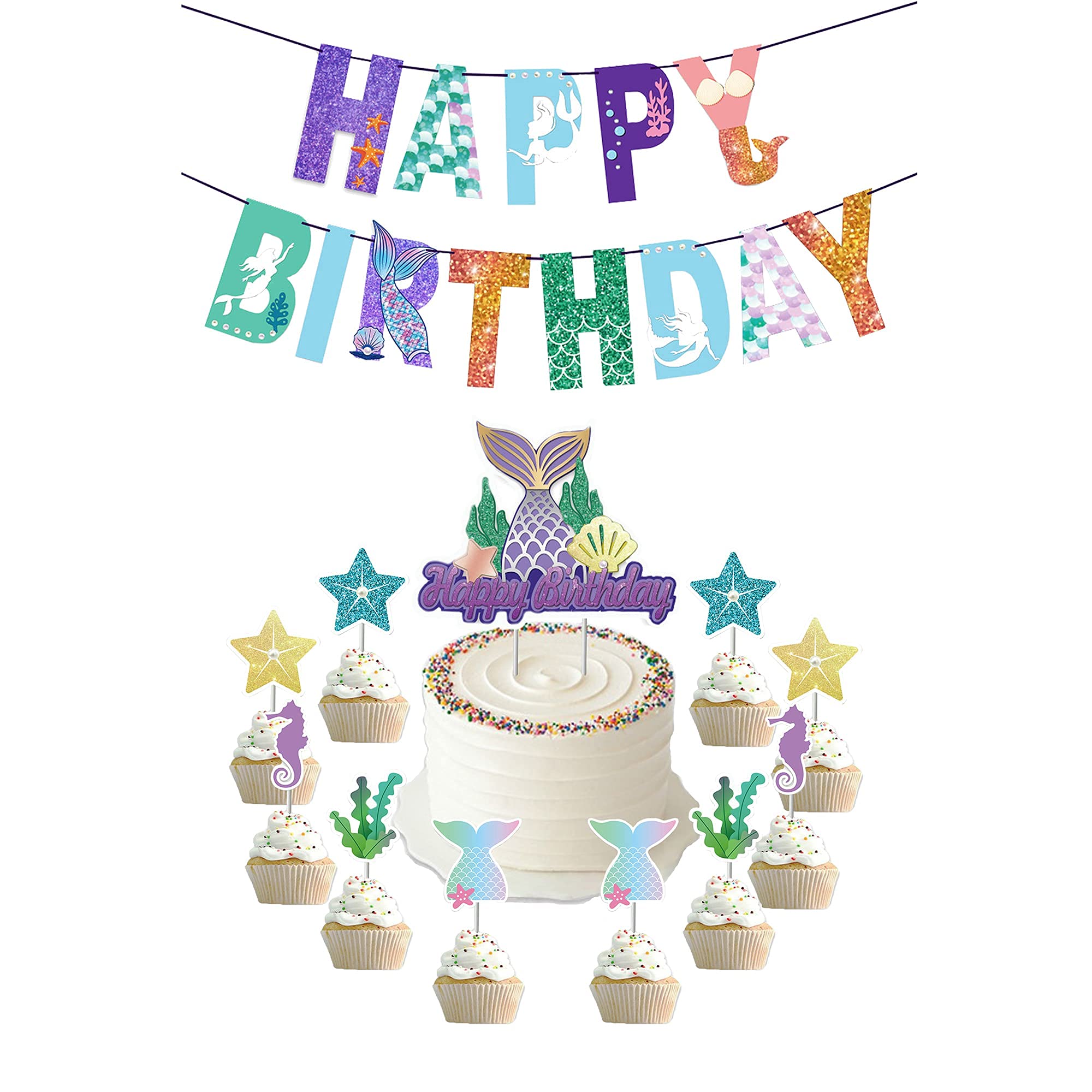 Mermaid Birthday Decorations, Mermaid Birthday Party Decorations for