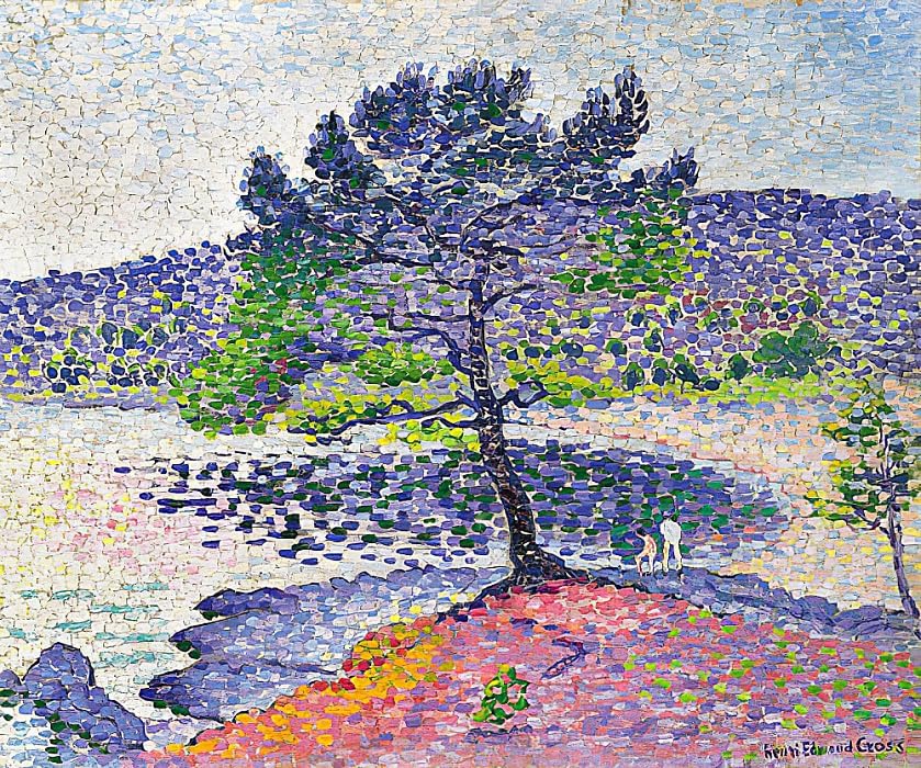 Tableau Henri Edmond Cross 60x90cm pour remplacer un mur vide par un art mural
