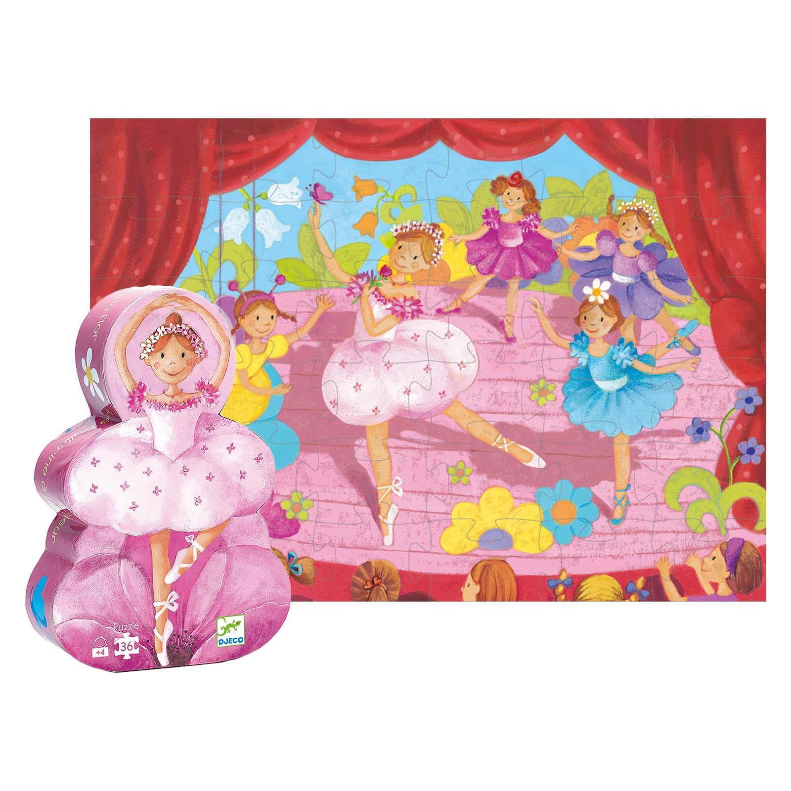 Djeco - DJ07227 - Puzzle - Ballerine Silhouette