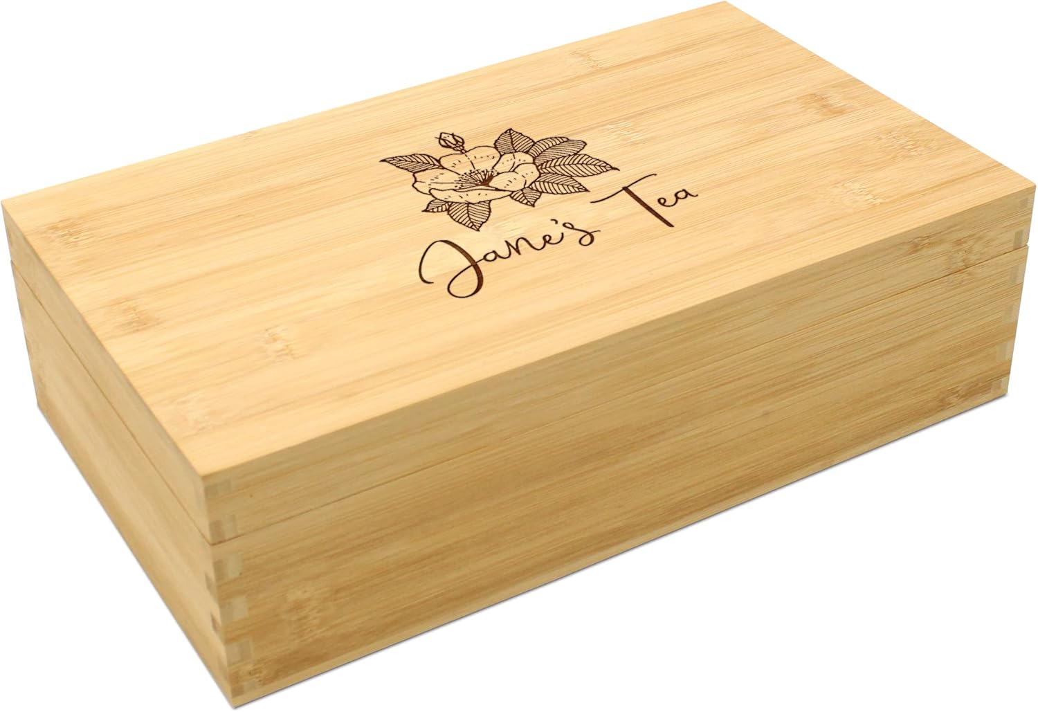 Hampton Studios Personalized Tea Bag Storage Box (4521) Home & Kitchen