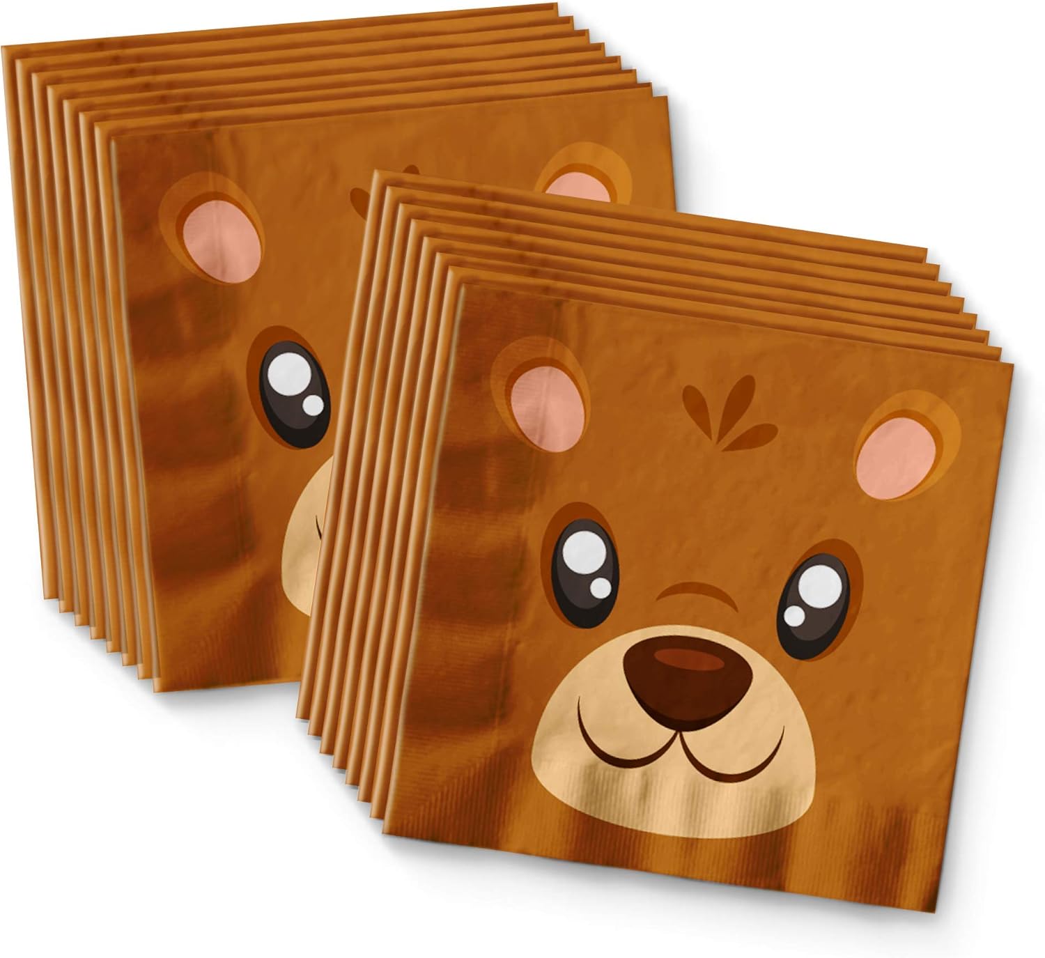 Bear Birthday Party Supplies Set Plates Napkins Cups Tableware Kit for 16 - Image 4