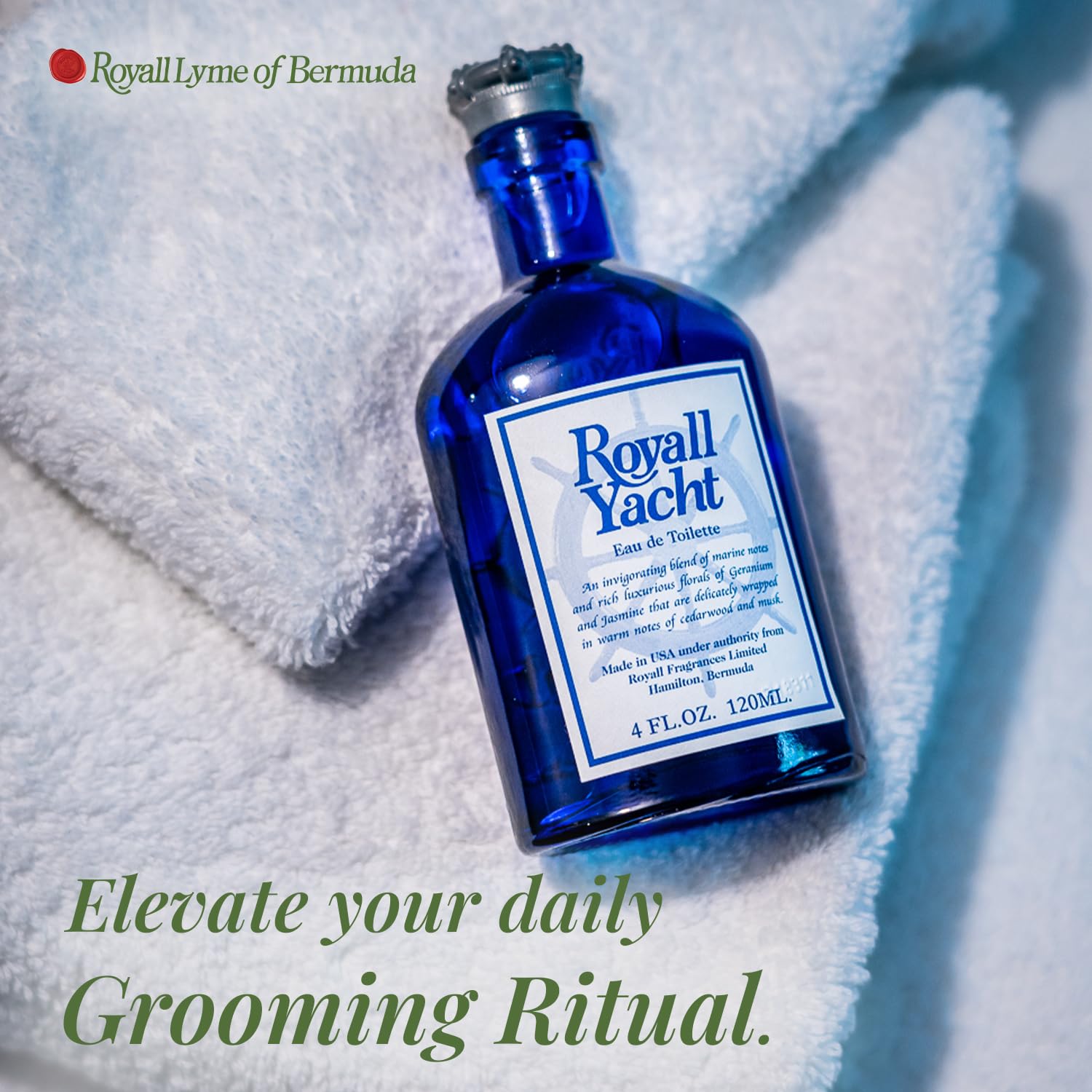 ROYALL YACHT Men's Eau de Toilette Marine Citrus & Vetiver Fragrance